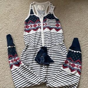 Abercrombie & Fitch women’s winters style Geometric Striped Jumpsuit